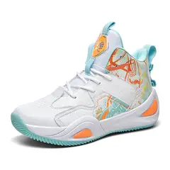 DANWEILE - Zapatillas de baloncesto de entrenamiento deportivo juvenil Verde