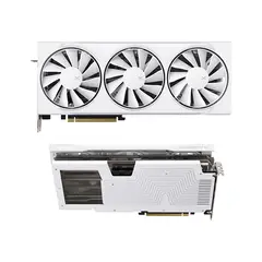 XFX - Tarjeta de video Swift AMD Radeon RX 9070XT White Triple Fan Gaming, 16GB DDR6, PCIe5