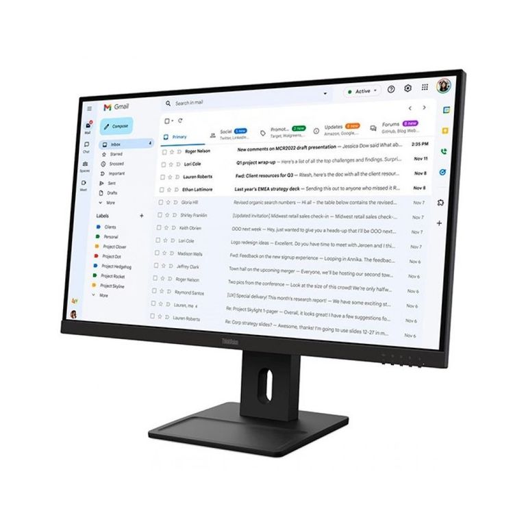 Monitor Thinkvision E27-40 Fhd 27" Ips Hdmi Dp Vga Parlantes 2W