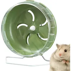 GENERICO - RUEDA PARA HAMSTER ERIZO ACRILICA 30CM BASE DE METAL