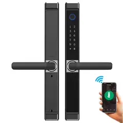 OEM - Cerradura Inteligente Smart Chapa Biométrica Wifi X3 Negro