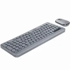 HAVIT - Combo Teclado y Mouse Inalámbrico KB254GCMSP 2.4GHz Gris