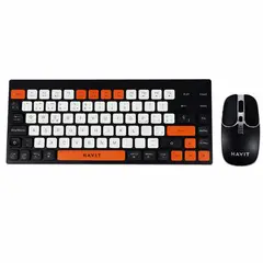 HAVIT - Combo Teclado y Mouse Inalámbrico KB831WBSP Multicolor 2.4GHz