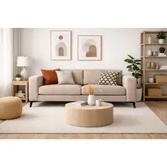 ARTSOFA - Sofá Tres Cuerpos Loft Moke Antifluido