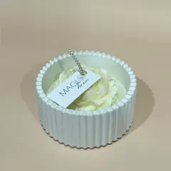 GENERICO - Maglo Home - Vela de soya con flor peonia aromatica floral