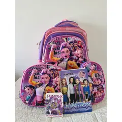 GENERICO - Set Mochila Kpop Las Guerreras K-pop Huntrix Cazadoras de demonios