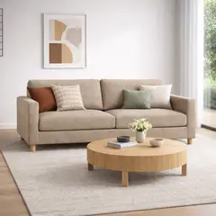 ARTSOFA - Sofá Tres Cuerpos Horizon Camello Antifluido