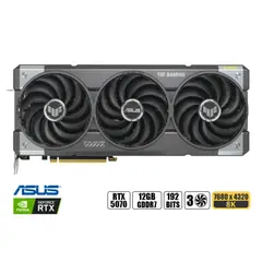 ASUS - TARJETA DE VIDEO TUF GAMING RTX 5070 ( TUF-RTX5070-012G-GAMING ) DLSS4 - 12GB GDDR7 - X3 FANES