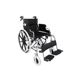 SALUX - SILLA DE ALUMINIO ARO PVC COCADA 24 BRAZOS ABATIBLES Y PIES DESMONTABLES