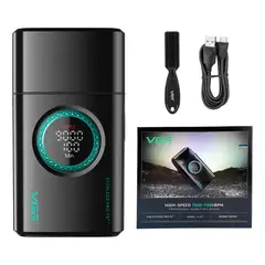 OEM - Afeitadora Eléctrica Shaver Titanio 9000 Rpm Recargable Vgr Negro