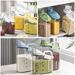 INSPIRA - Dispensador contenedor de arroz y especias elegante 2500ml