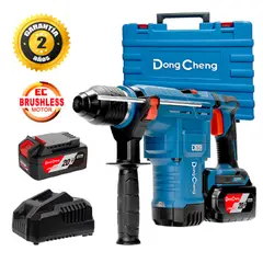 DONGCHENG - Rotomartillo Inalámbrico Industrial SDS-Plus DCZC02-28FK 20V 3.5J 2Bat x 5Ah Brushless