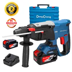 DONGCHENG - Rotomartillo Inalámbrico Industrial SDS-Plus DCZC02-26EM 20V 3.1J 2Bat x 4Ah Brushless