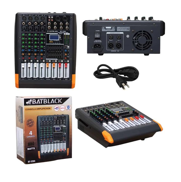 Consola Amplificada 650W (325W X2) 4 Canales BT-1264