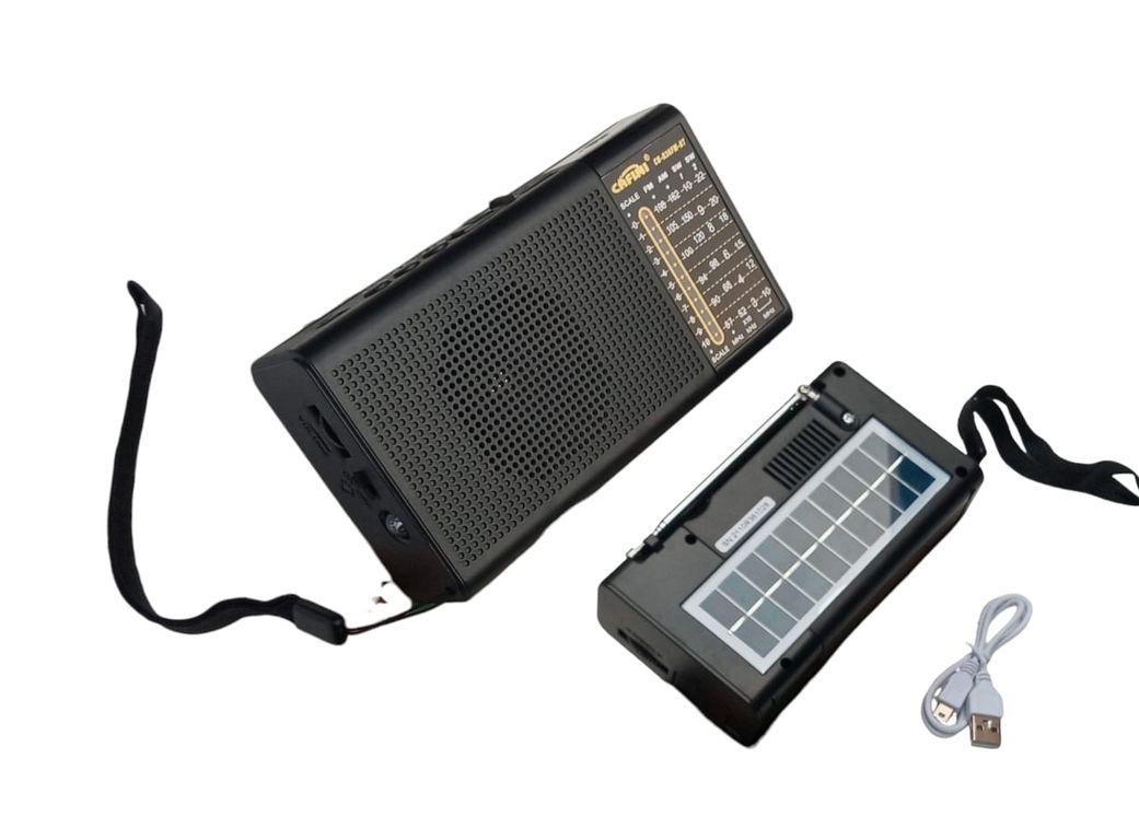Radio Portatil Con Panel Solar Linterna R36