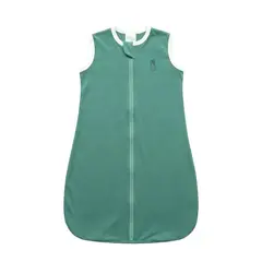 WAWA PIMA - SACO DE DORMIR BEBE DE ALGODON PIMA BUNNY VERDE BOTELLA