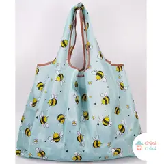 CHIBI CHIBI - Bolsa Portátil Para Paseos Y Viajes-Celeste-abeja