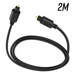 GENERICO - Cable audio óptico digital toslink slim 2 metros fibra optica