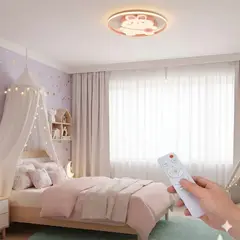 CEMLIGHTING - Lámpara de Techo LED EMI 60W 40cm - 3 Colores de Luz + Control Remoto – Línea Kids