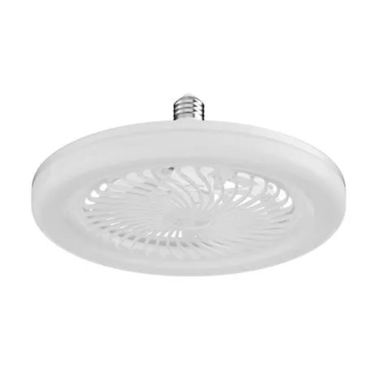 Ventilador de Techo 3 Aspas con Foco Tipo Ufo LED Luz Fría 25W + Control