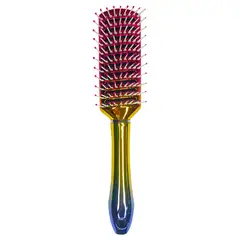 MAJIKA - Cepillo Multicolor para cabello tipo paddle con puntas protectoras