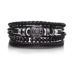 GENERICO - Pulseras set x04 brazaletes para hombre back edition