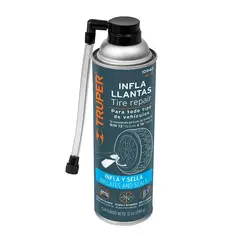 TRUPER - Sellador De Llantas Inflador Repara Fugas 340ml INF-12