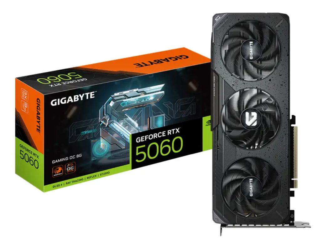 TARJETA DE VIDEO RTX 5060 GAMING OC ( GV-N5060GAMING OC-8GD ) 8GB GDDR7 X3 FAN