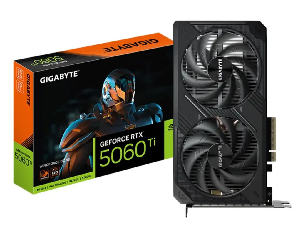 TARJETA DE VIDEO RTX 5060 TI WINDFORCE ( GV-N506TWF2OC-8GD ) 8GB GDDR7 - X2 FAN
