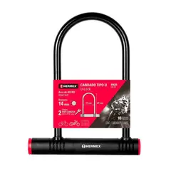 HERMEX - Candado Tipo U-Lock 14mm con Llave CB-24