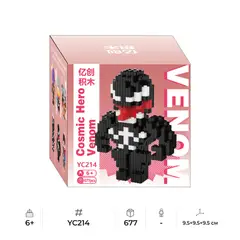 GENERICO - Mini Bloques Armable 3D de Venom Marvel – 677 Piezas: