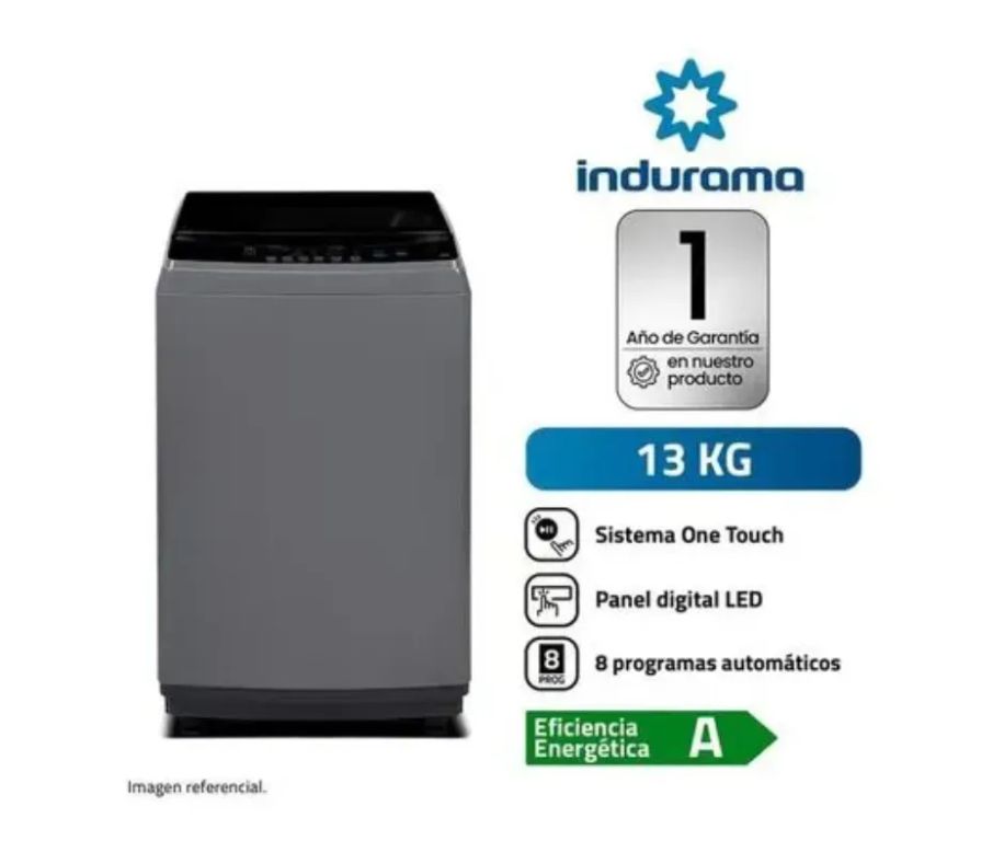 Lavadora 13 kg Carga Superior LRI-13DGR Gris Oscuro