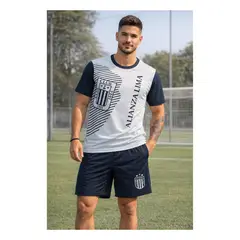 GENERICO - PIJAMA DE ALGODÓN CON ESCUDO DE ALIANZA LIMA