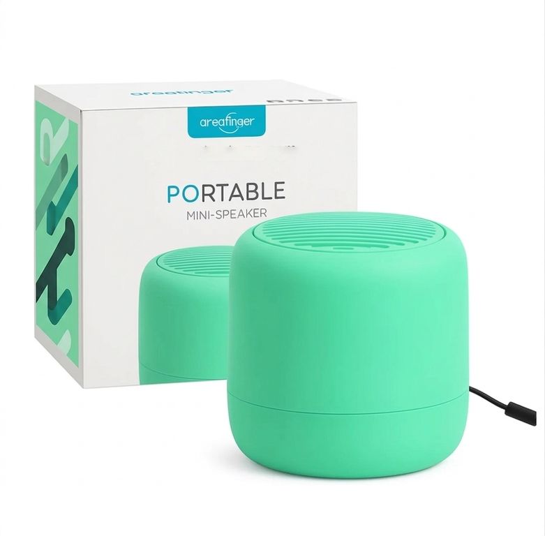 Parlante Bluetooth Con Cargador V8 USB Micro SD Portátil Verde