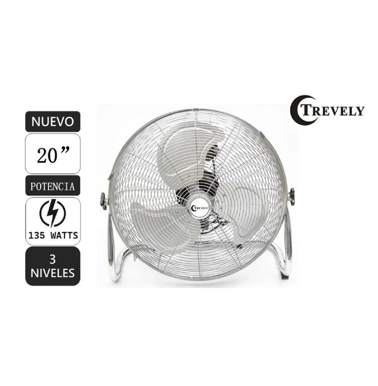 Ventilador de Piso Industrial 135W 20 VT-208 - Gris