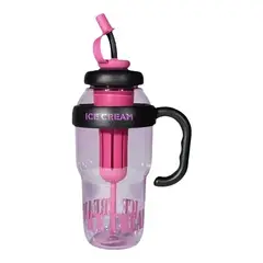 GENERICO - Tomatodo Deportivo Ice Cream 1200 ML Con Cañita Fucsia