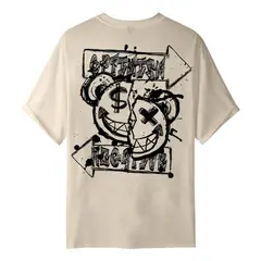 YANSUS - Polo Hombre Beige Oso Optimis