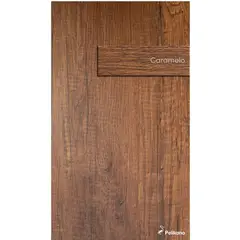 TU MESITA - Aparador Moderno Noah Melamina Canto Grueso NegroCaramelo