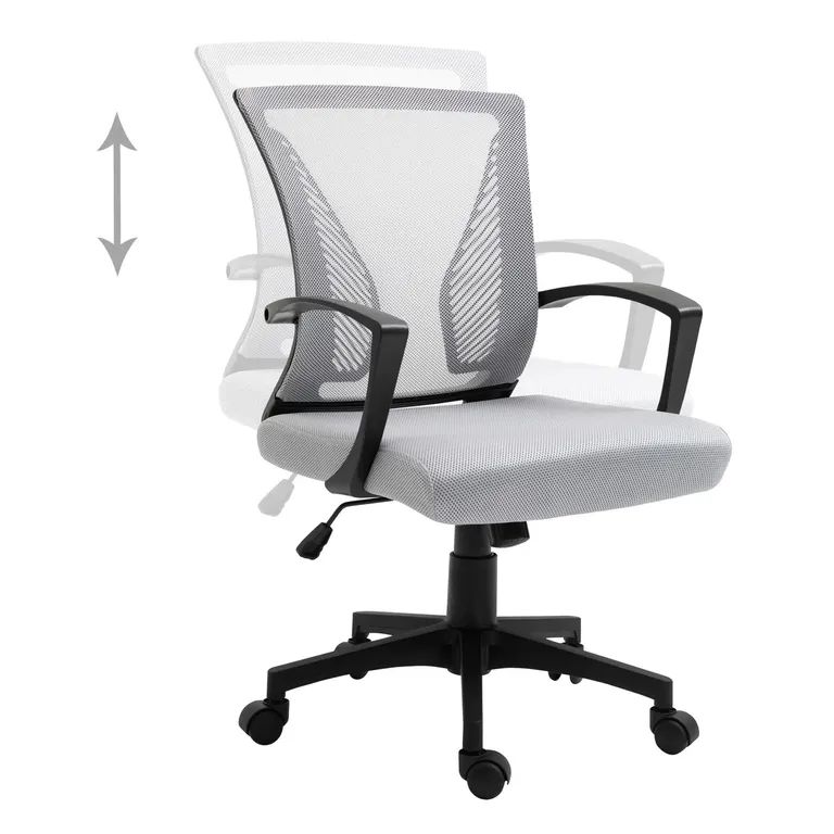 SILLA DE OFICINA ERGONOMICA BLANCOGRISS