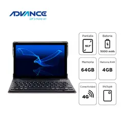 ADVANCE - Tablet SmartPad SP5706 10.1" 4GB 64GB + Teclado