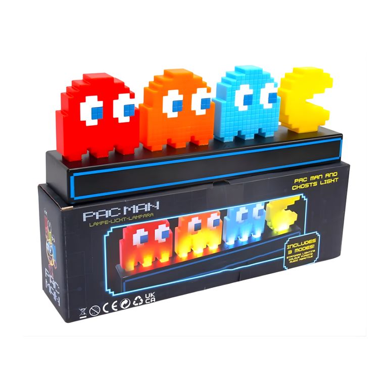 Pacman Lampara Luz Nocturna Control Sonido