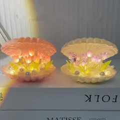 GENERICO - Luz nocturna de tulipán de concha