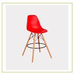 GENERICO - SILLA ALTA EAMES ROJO STYLE
