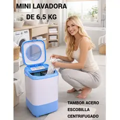 GENERICO - MINI LAVADORA ELÉCTRICA PORTÁTIL DE ROPA ZAPATILLA CON ESCOBILLA PARA LAVADO