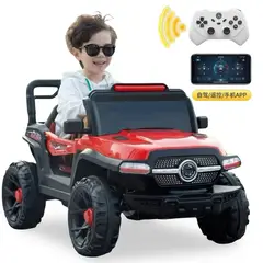 GENERICO - Carro Mercedes 4x4 Eléctrico de12V con Luces LED y Manejo manual, Control Remoto o por APP