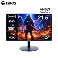 TEROS - Monitor 21.5 TE-2130CS FHD IPS 100Hz HDMI VGA 5ms FreeSync HDR Low Blue Light