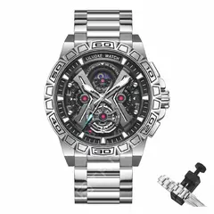 LILUOKE - Reloj Para Hombre Analógico Multifunción Futurista del Espacio Multidimensional