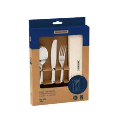 TRAMONTINA - SET DE CUBIERTOS CON ESTUCHE PORTATIL BEIGE