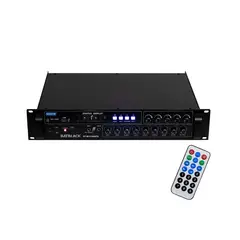BATBLACK - Amplificador Profesional 5 Canales 500W BT-M15150UFB