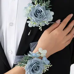 GENERICO - CORSAGE PARA NOVIO Y NOVA PARA BODAS